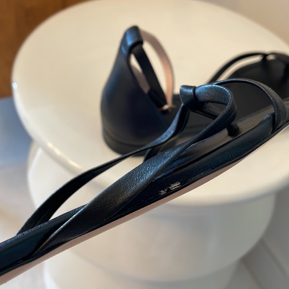 J Crew Ankle Strap Black Leather Sandals 7 - Picture 11 of 11